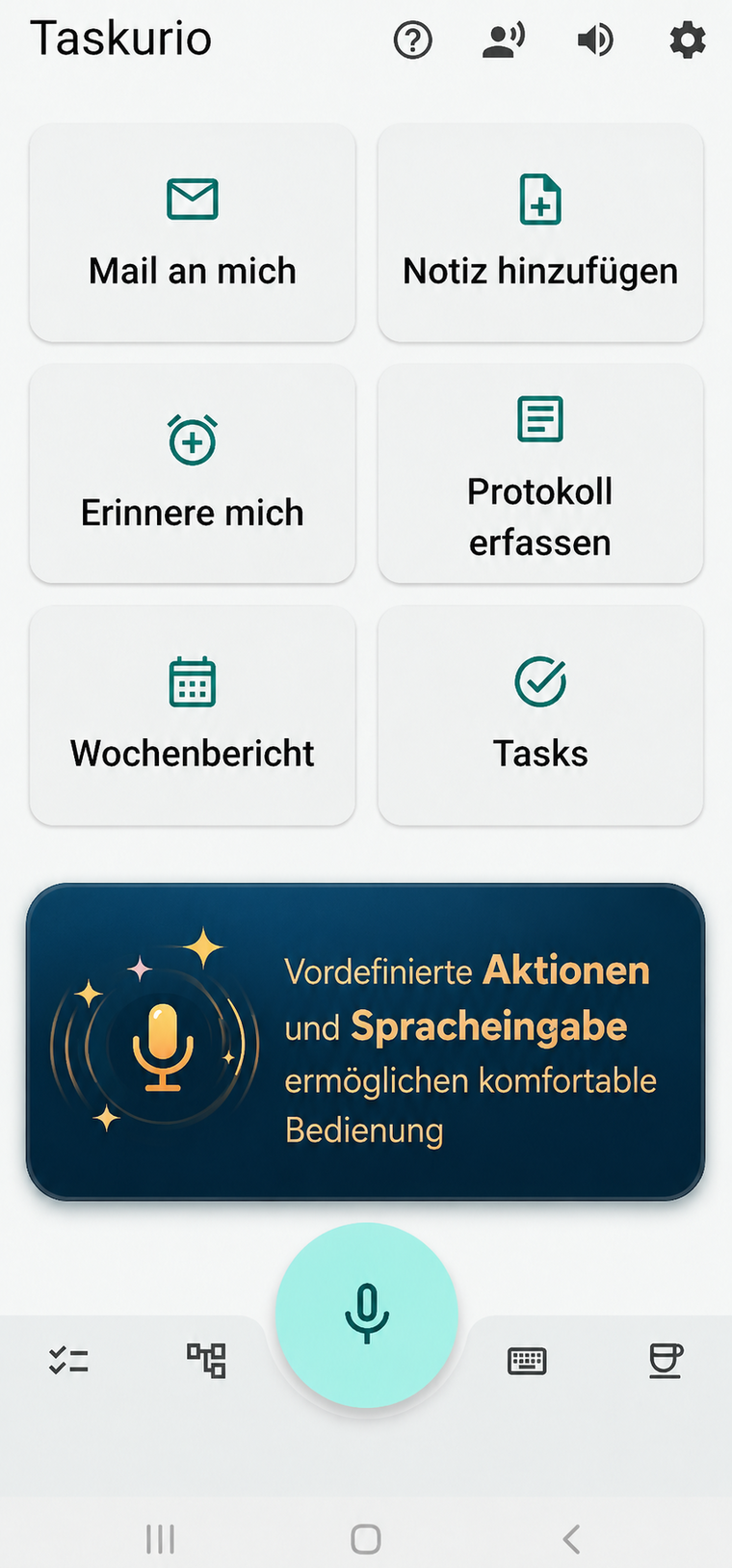 Taskurio Dashboard Screenshot