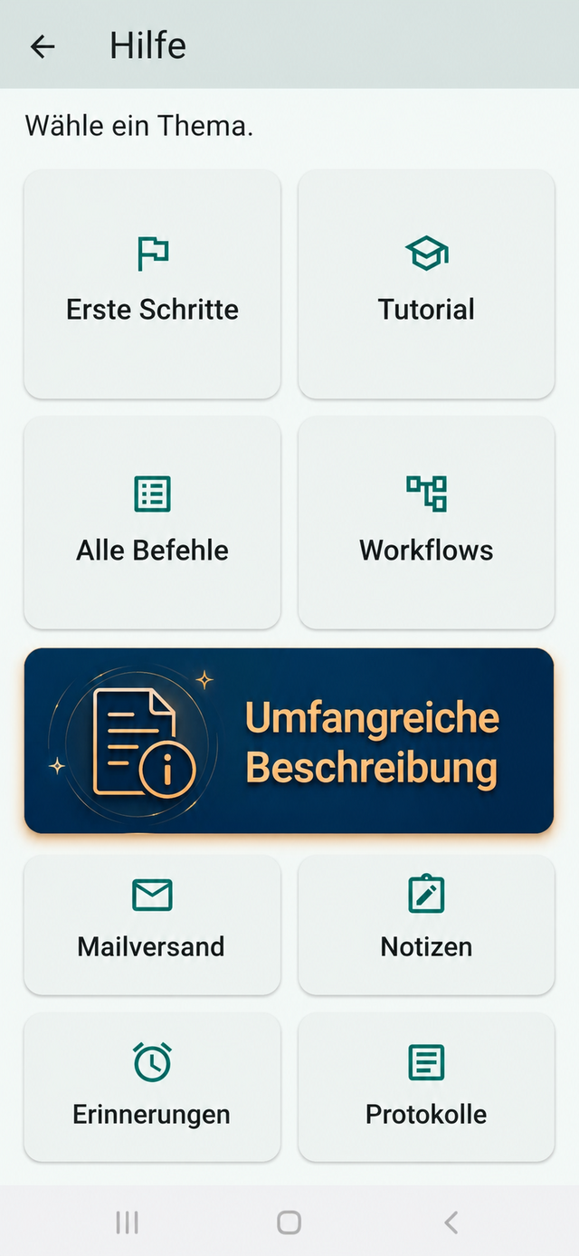Taskurio Hilfeübersicht